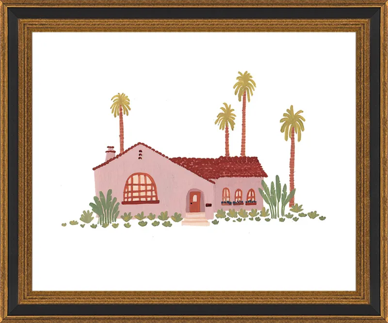 Pink Bungalow by Taylor Ann for Artfully Walls