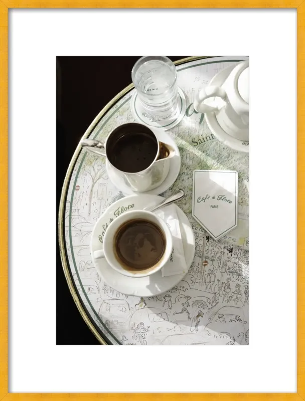 Chocolat chaud au Café de Flore by Lauren & Annael Tolila for Artfully Walls