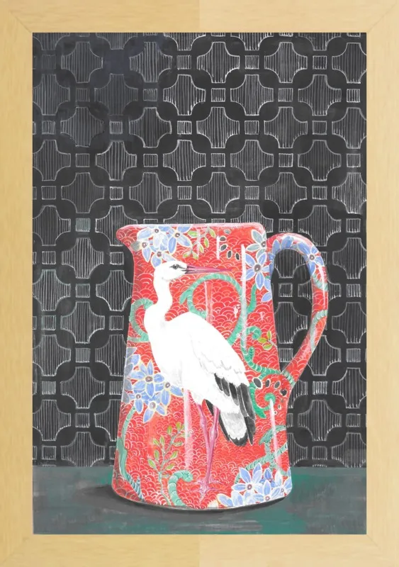 Red Vase by Miri Eshet for Artfully Walls