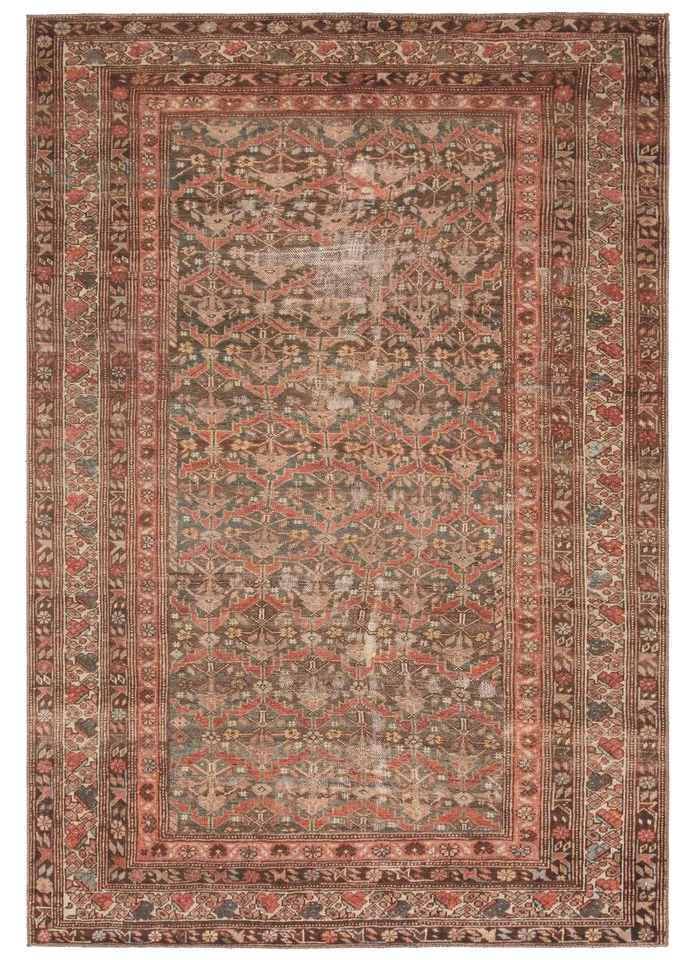 Label J Arjoel GAR08 Oriental Red Area Rug (4'x6')
