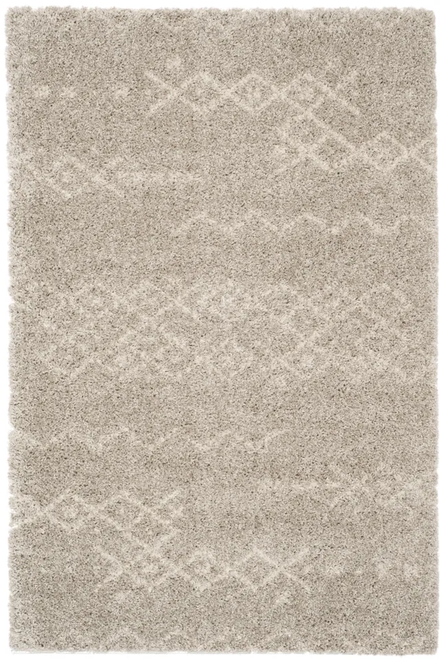 Arlo Home Woven Area Rug, ASG745D, Grey/Ivory,  4' X 6'