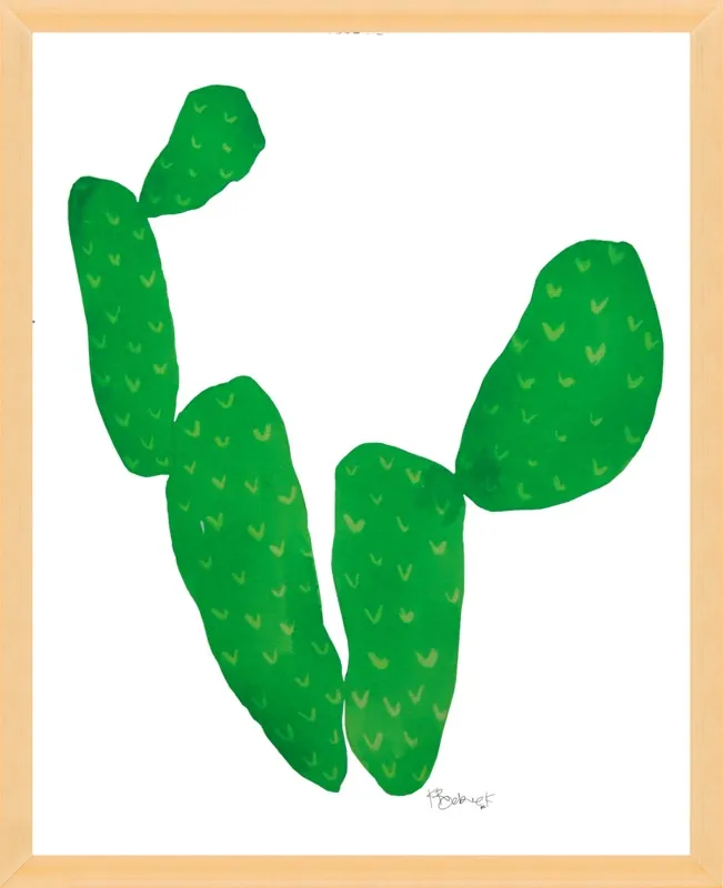Green Cacti by Kate Roebuck for Artfully Walls