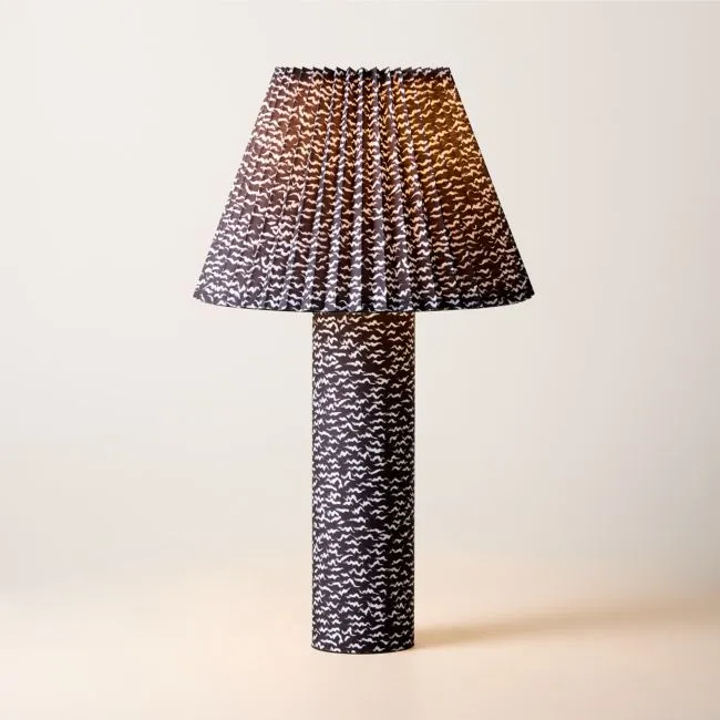 Scrunch Black and White Table Lamp