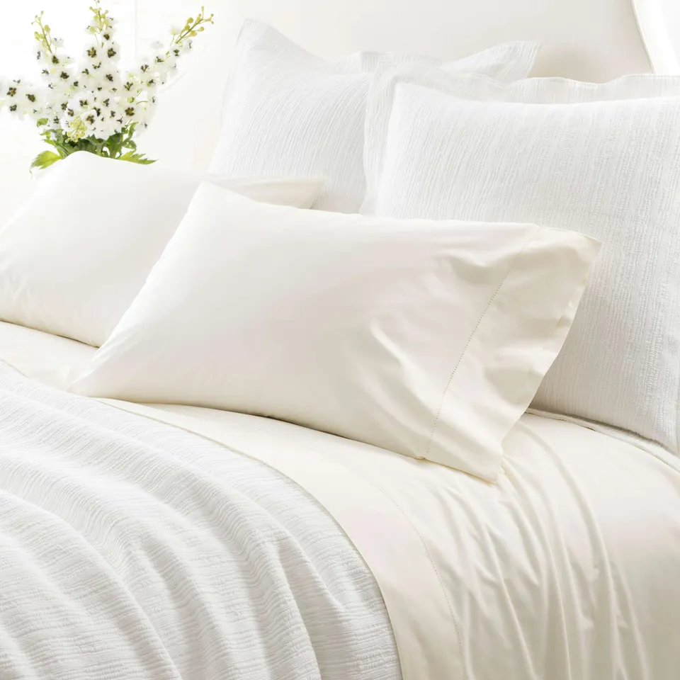 Classic Hemstitch Ivory Sheet Set