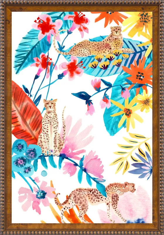 Cheetah Jungle by Jen Lindup for Artfully Walls