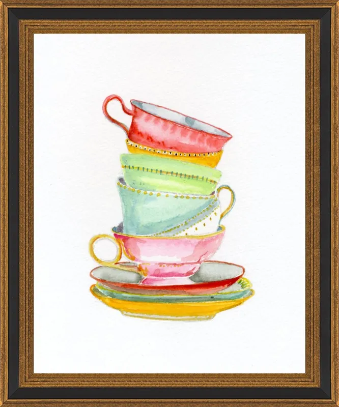 Teacups by Miri Eshet for Artfully Walls