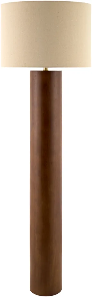 Timberline  Natural 61"H x 19"W x 19"D Accent Floor Lamp