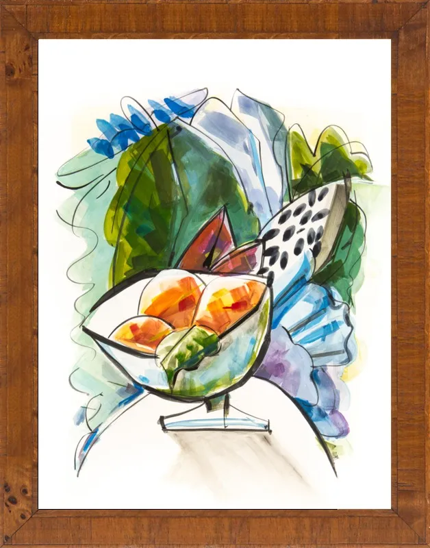 Still life with oranges by Becky Aubry for Artfully Walls