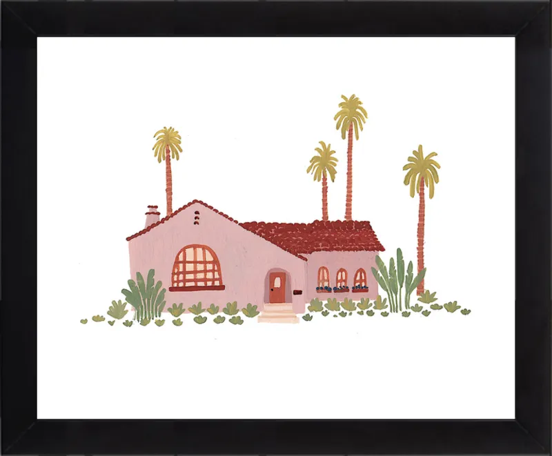 Pink Bungalow by Taylor Ann for Artfully Walls