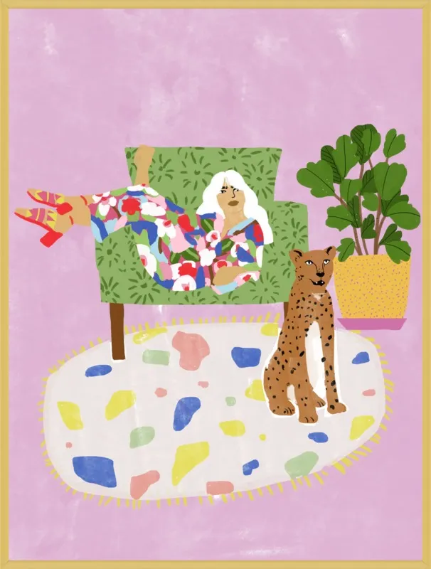 Lady and her tiger by Alja Horvat for Artfully Walls
