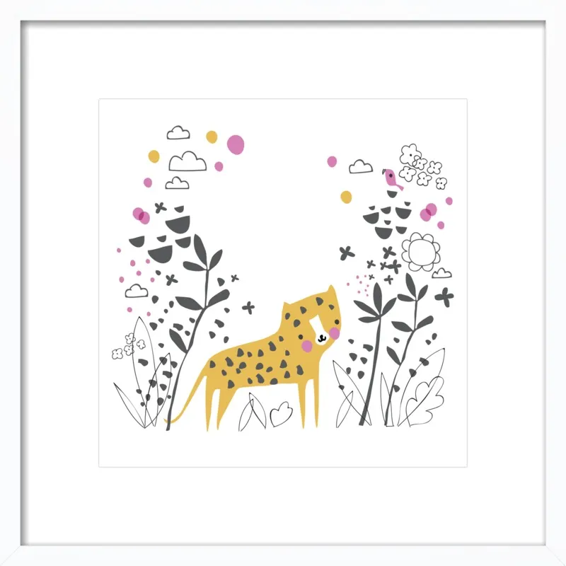 Little jungle leopard by Lizzie Mackay for Artfully Walls