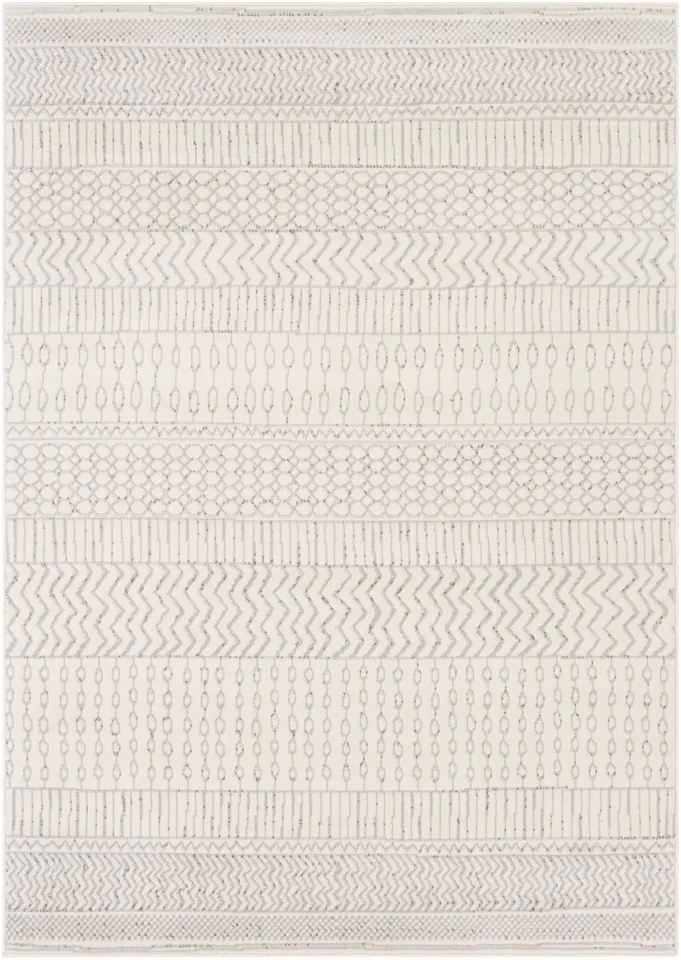 Pisa Beige Indoor 6'7" x 9' Machine Woven Rug