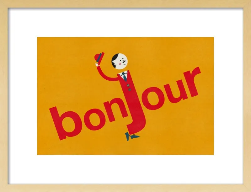 Bonjour by Blanca Gómez for Artfully Walls