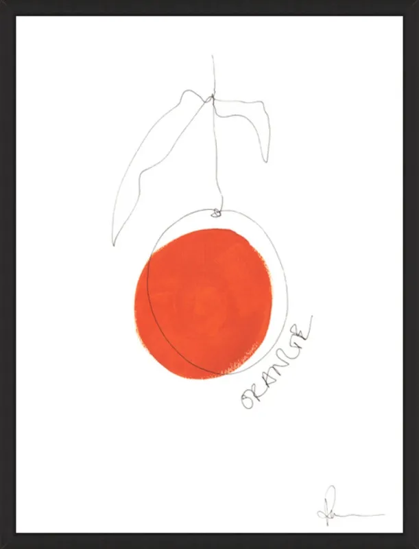 Orange by Polly Mann for Artfully Walls
