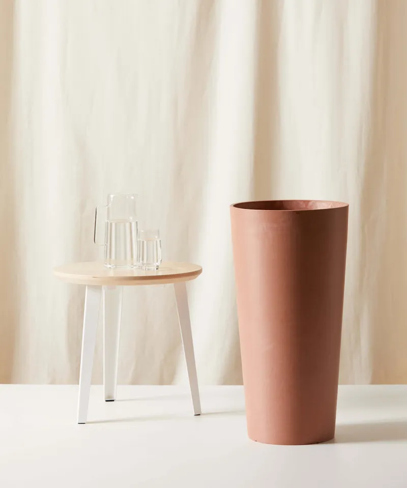 Ecopots Tall Round Pot - Large (13") -  Clay