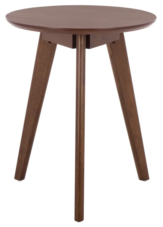Bahaus Round Accent Table - Walnut