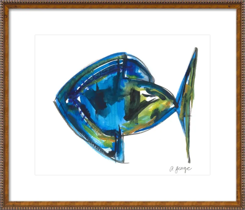 Asbtract Fish by Anthony George for Artfully Walls