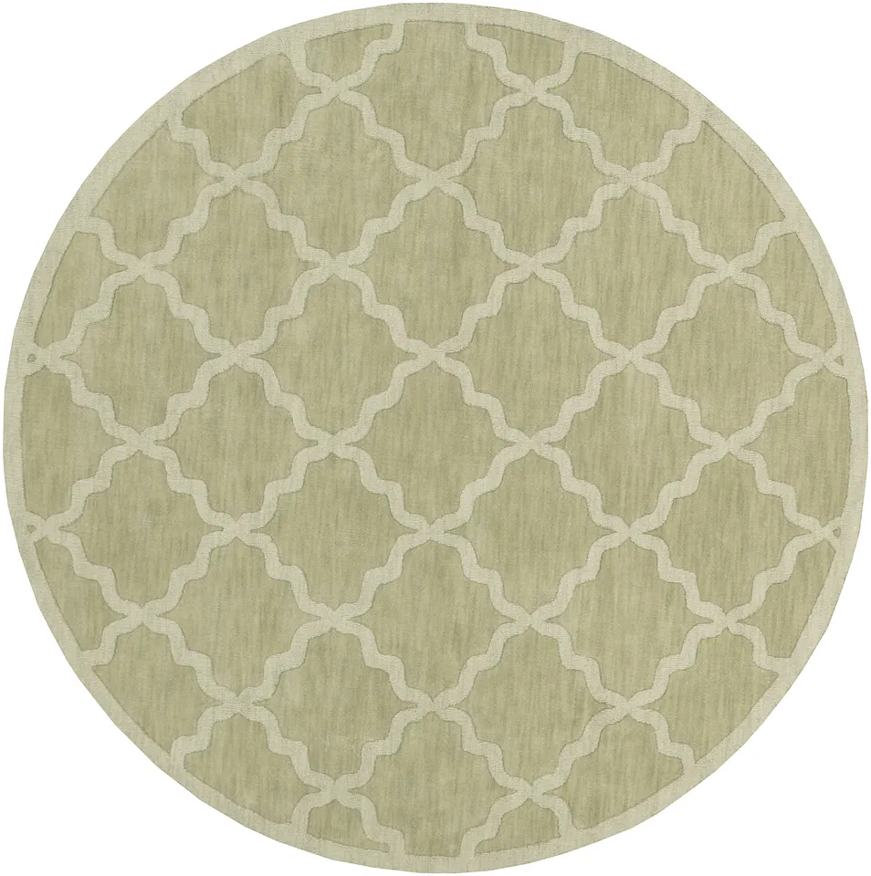 Central Park Beige Indoor 9'9" x 9'9" Handmade Rug