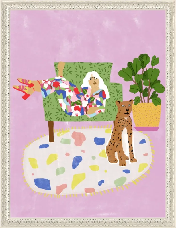 Lady and her tiger by Alja Horvat for Artfully Walls