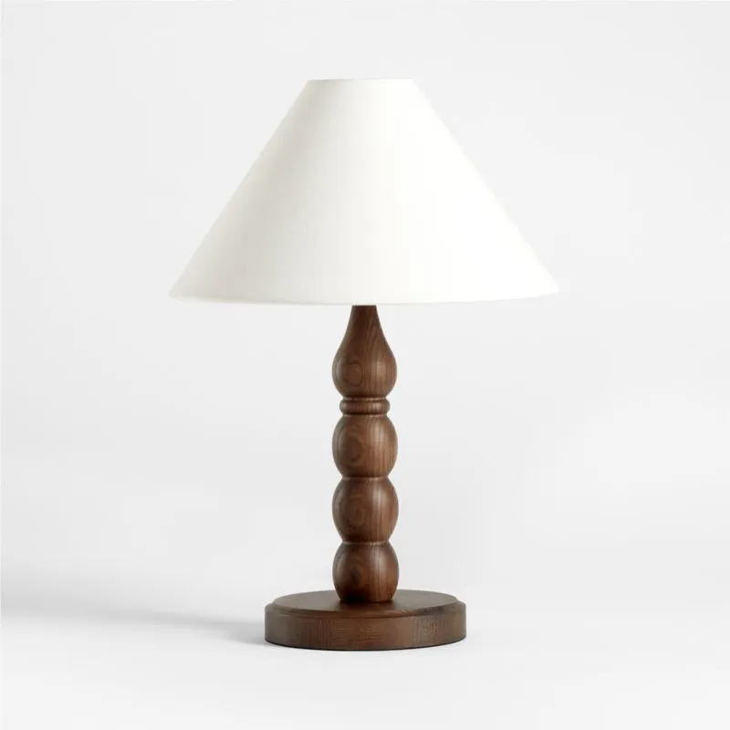 Jenny Lind Deep Brown Wood Kids Table Lamp