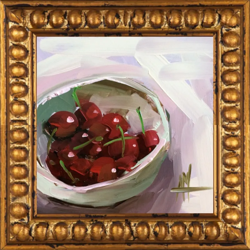bowl of cherries no. 7 by Angela Moulton for Artfully Walls