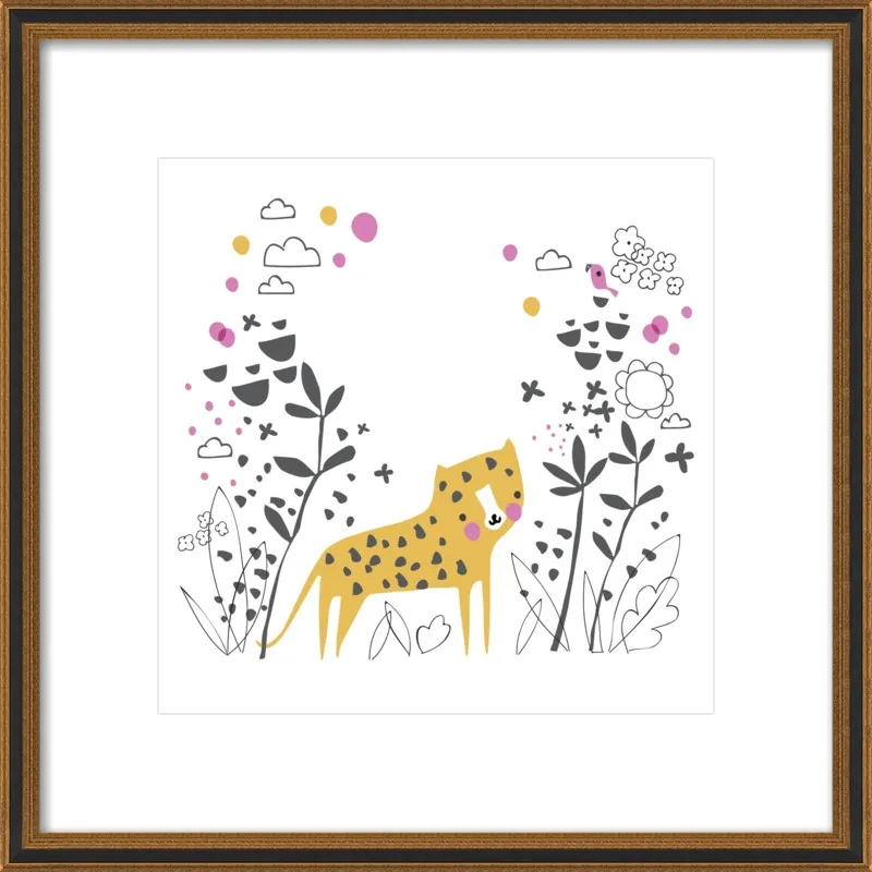 Little jungle leopard by Lizzie Mackay for Artfully Walls