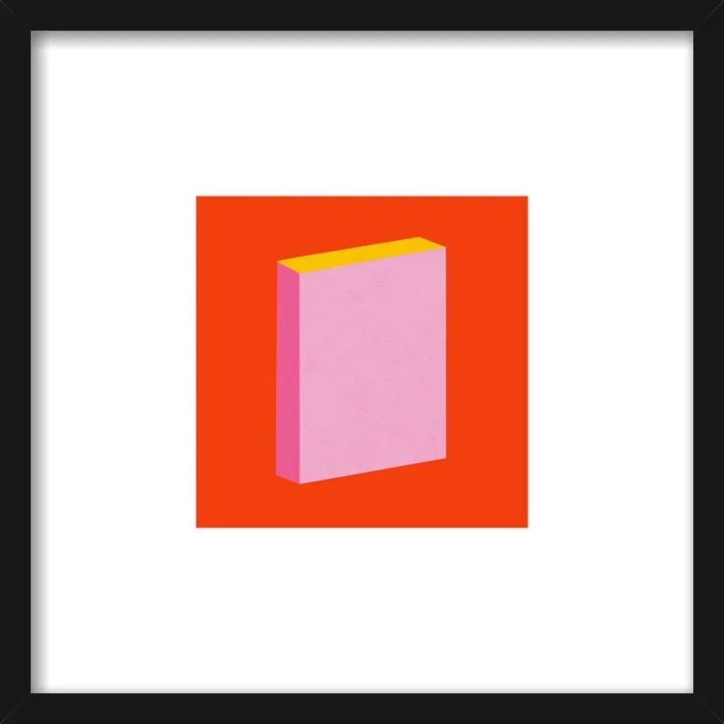 Color Books 3, Scarlet, Pink & Gold by Jessica Poundstone for Artfully Walls