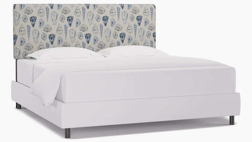 Square Back Headboard, Porcelain Coquina, King