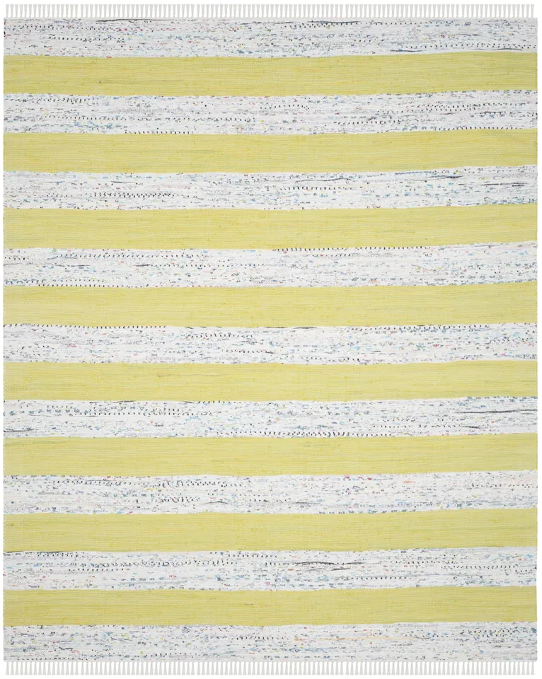 Arlo Home Hand Woven Area Rug, MTK720D, Ivory/Light Green,  8' X 10'