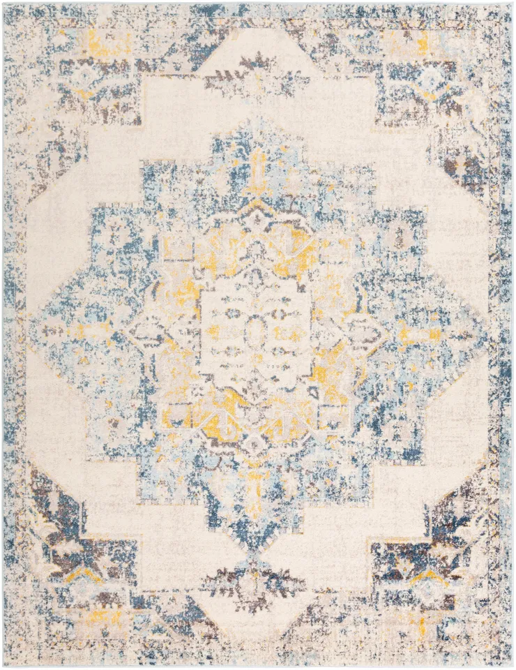 Ankara Beige Indoor 8'10" x 12' Machine Woven Rug