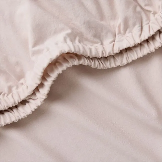 Comfy Tee Whisper Solid Lilac Rose 100% Organic Cotton Jersey Baby Crib Fitted Sheet