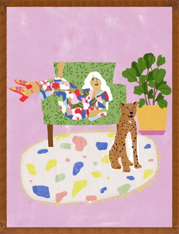 Lady and her tiger by Alja Horvat for Artfully Walls