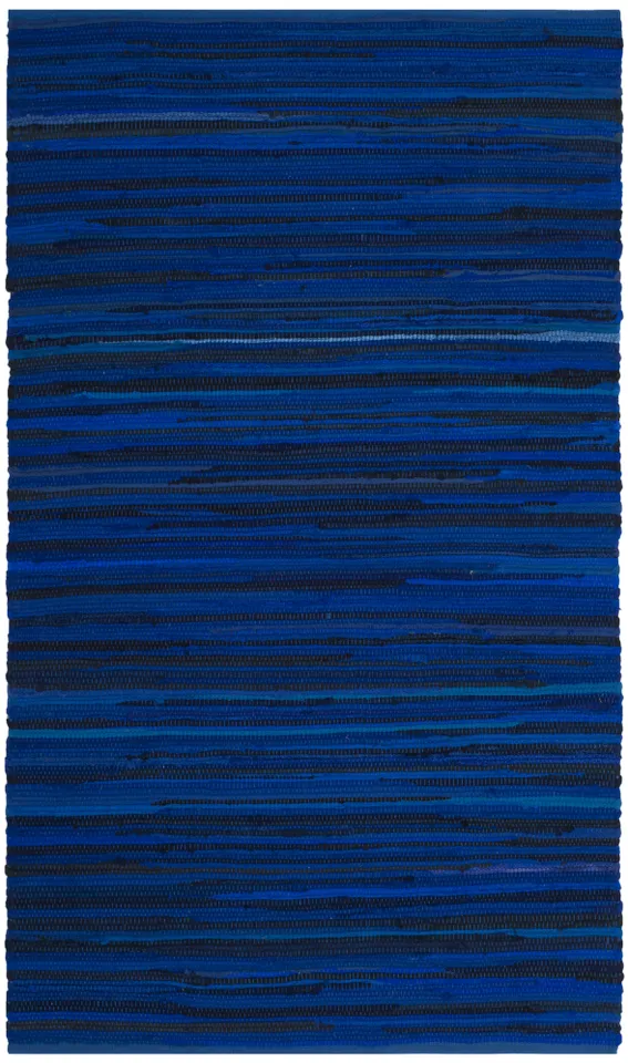 Arlo Home Hand Woven Area Rug, RAR130B, Blue/Multi,  2' 3" X 5'