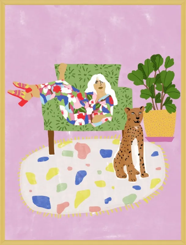 Lady and her tiger by Alja Horvat for Artfully Walls