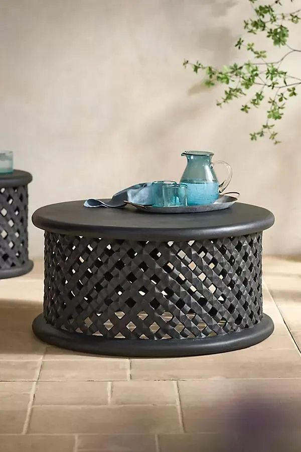 Latticework Stone Coffee Table