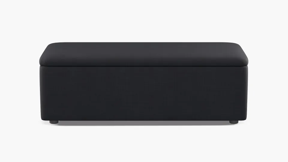 Classic Storage Bench, Pavement Luxe Linen