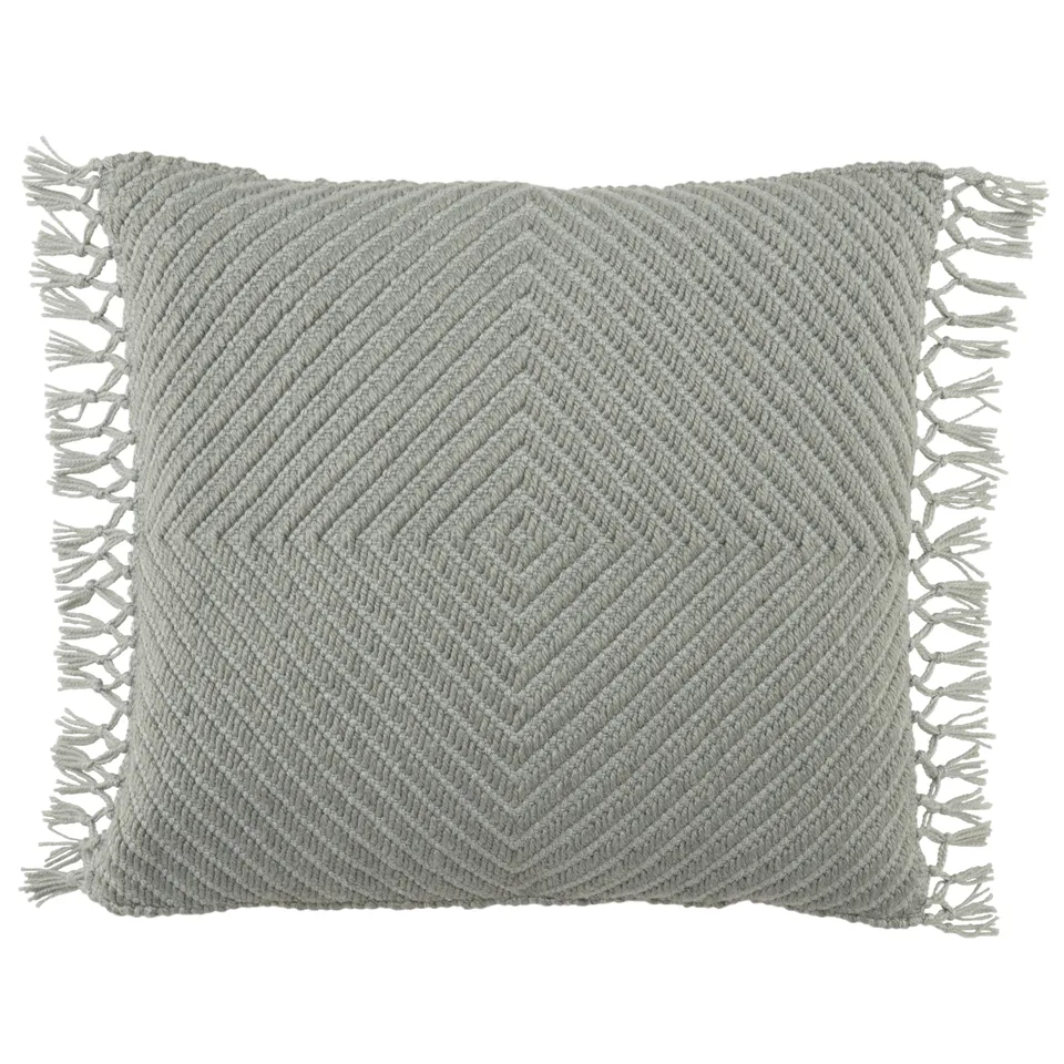 Design (US) Light Gray Light Blue 20"X20" Pillow