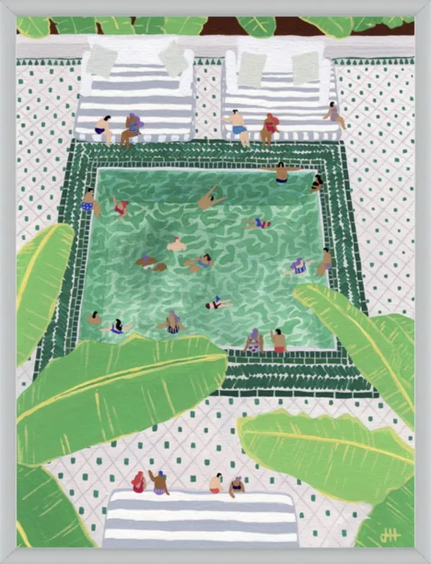 Green Riad by Joanne Ho for Artfully Walls