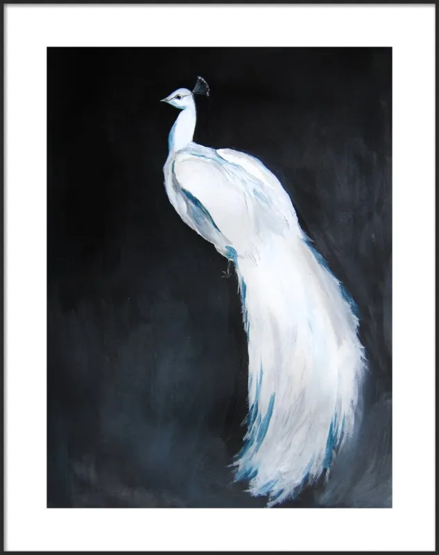 White Peacock II by Christine Lindstrom for Artfully Walls