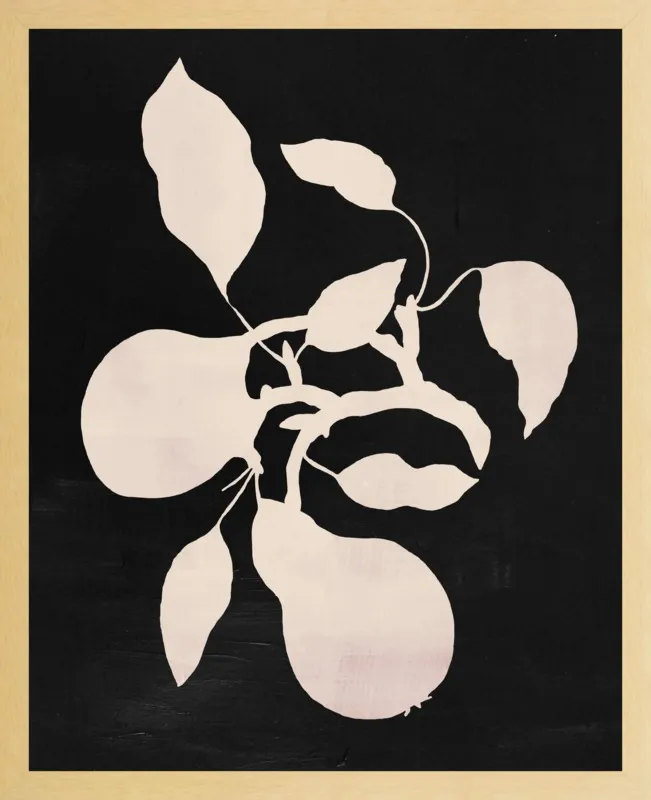 pears black and white by Ruti Shaashua for Artfully Walls