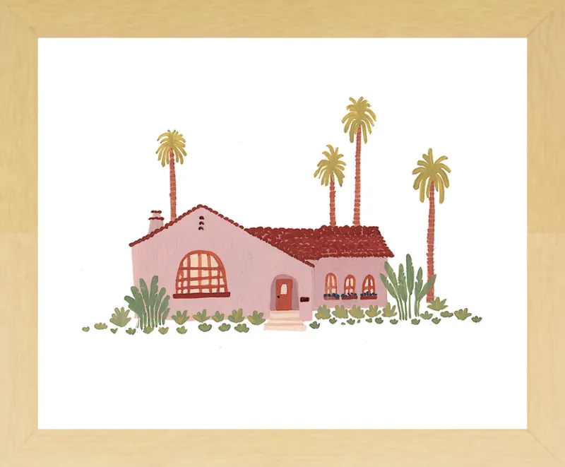 Pink Bungalow by Taylor Ann for Artfully Walls