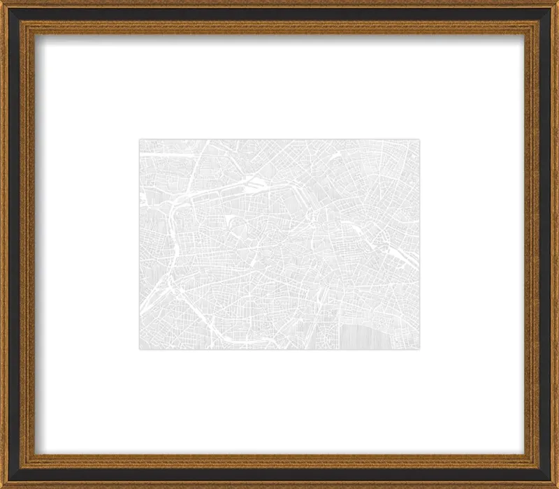 Berlin Ink Drawing by Karen O'Leary for Artfully Walls