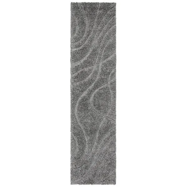 Coastal Shag Abstract Wave Area Rug