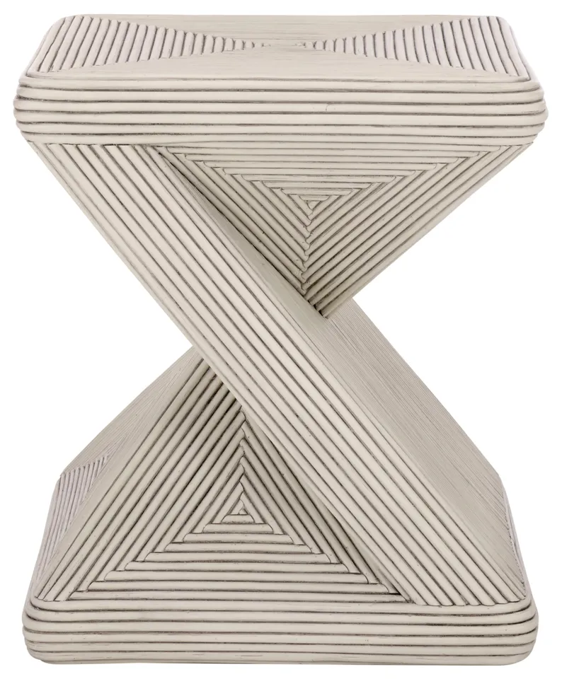 Matvey Accent Table - White Washed