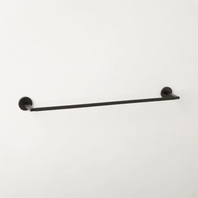 Nicolo Knurled Black Towel Bar 24''