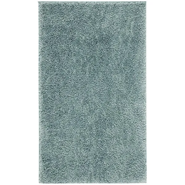 Autumn Loft Solid Shag Cool Area Rug