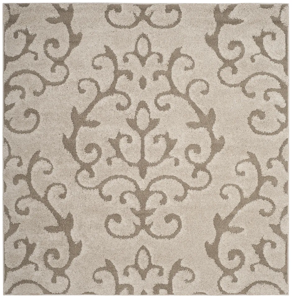 Arlo Home Woven Area Rug, SG470-1113, Cream/Beige,  6' 7" X 6' 7" Square