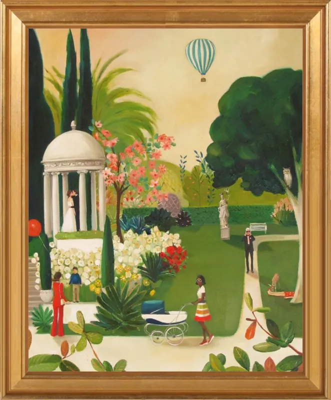 A Fainting in the Botanical Gardens by Janet Hill for Artfully Walls