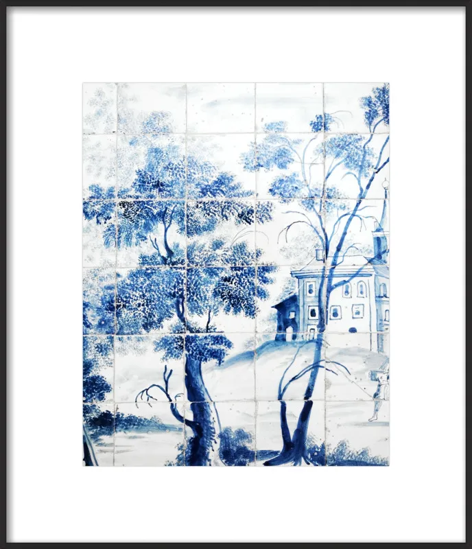 Lisbon Blue Tiles Two by Lupen Grainne for Artfully Walls