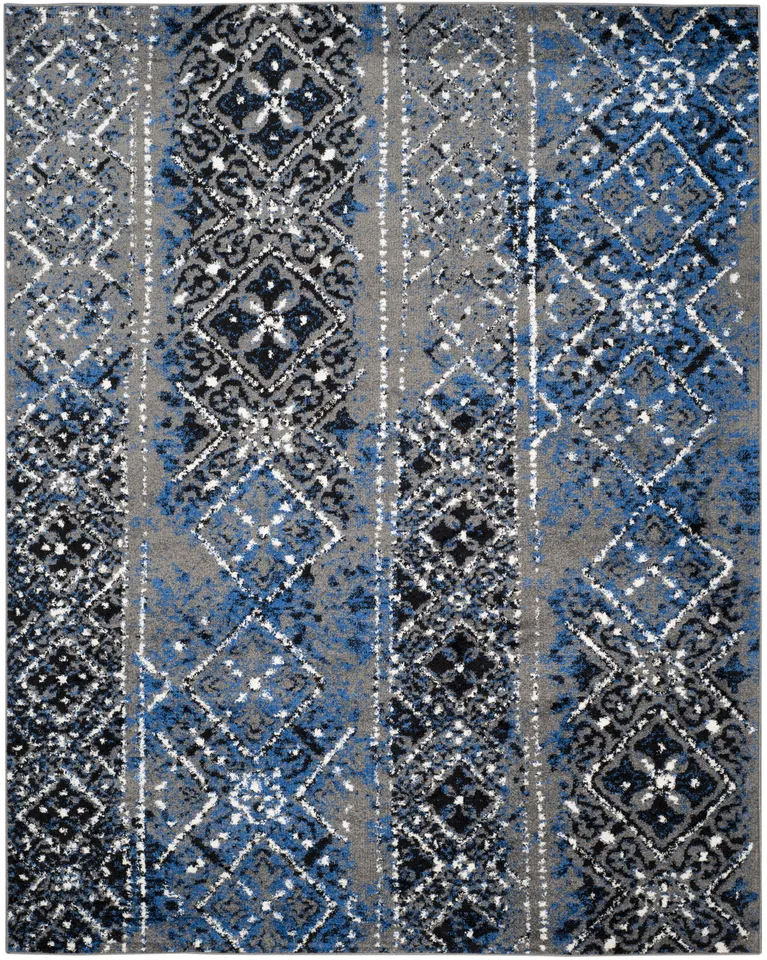 Arlo Home Woven Area Rug, ADR111G, Silver/Multi,  9' X 12'
